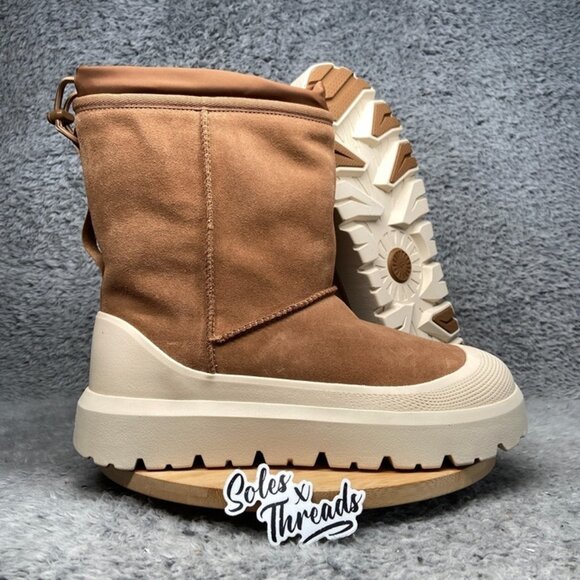 UGG Classic Short Weather Hybrid Boot Size 10 Men Chestnut 1143992 - Picture 1 of 9